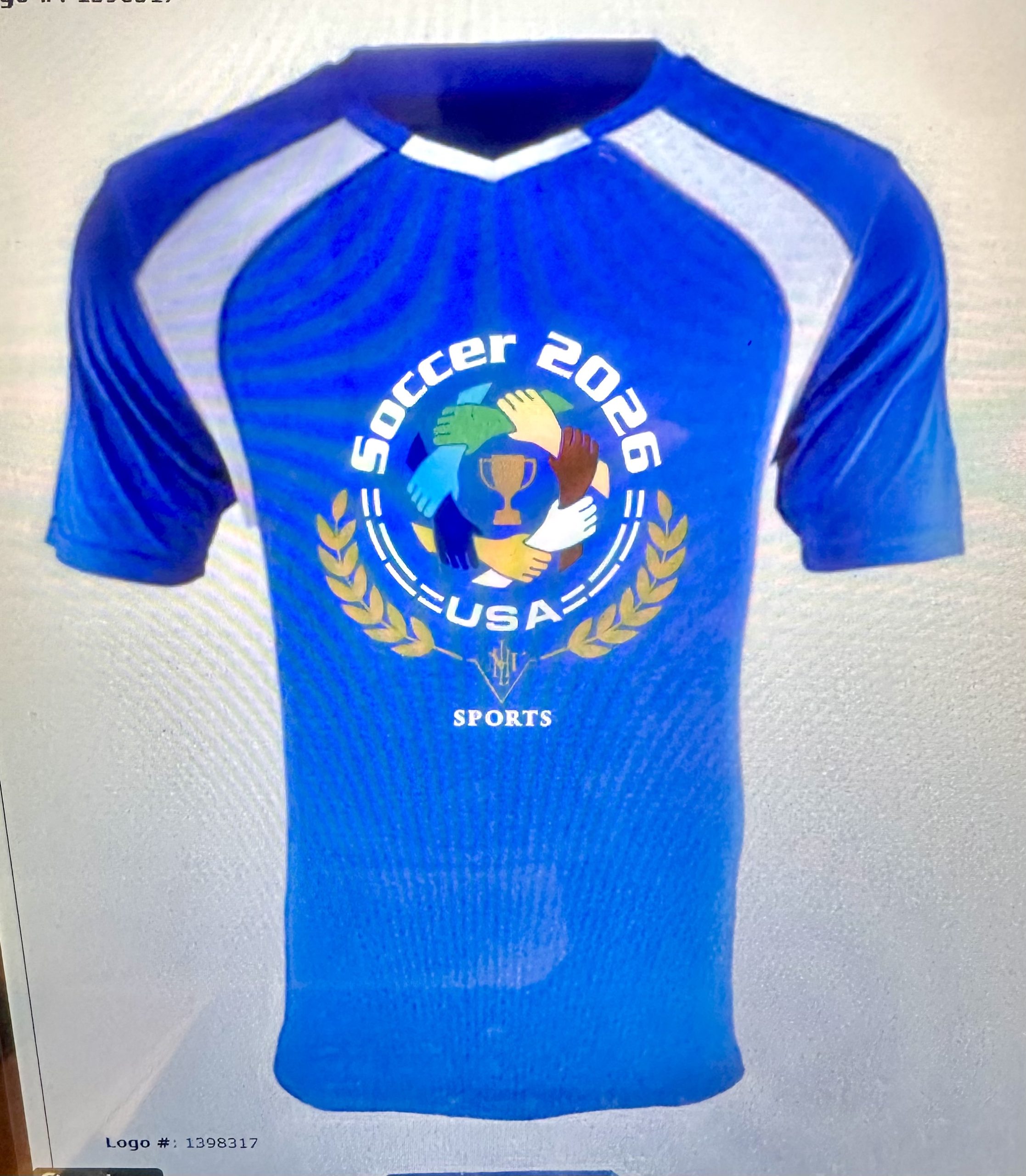 Soccer 2026 USA™ jersey Royal/White
