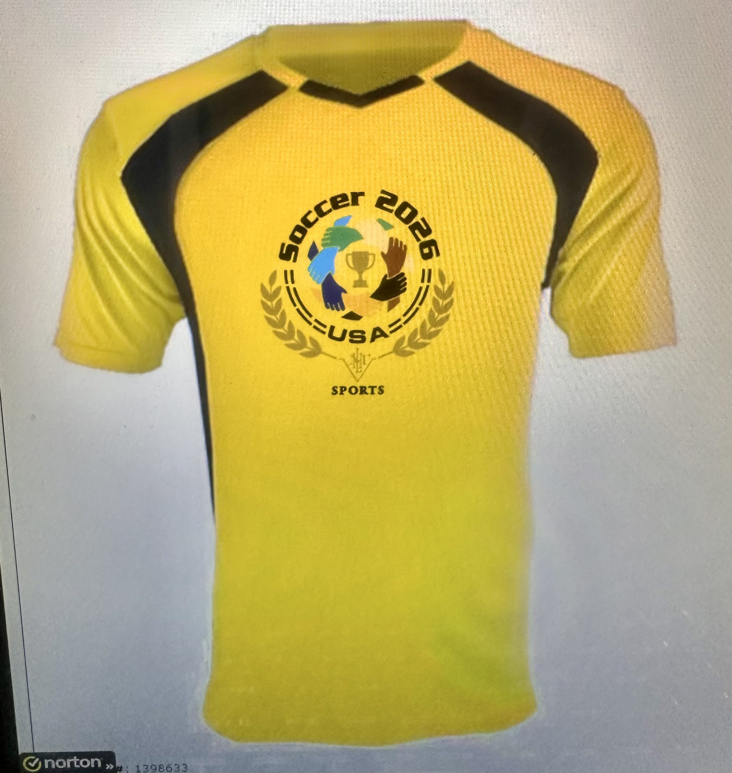 Soccer 2026 USA™ jersey Gold/Black